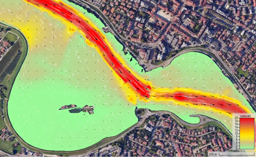 Modellazione idraulica 1D/2D per analisi fiumi e canali